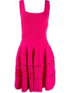 Alexander Mcqueen A-line Short Dress In 粉色