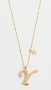 Shashi Letter Pendant With Star Charm In Y