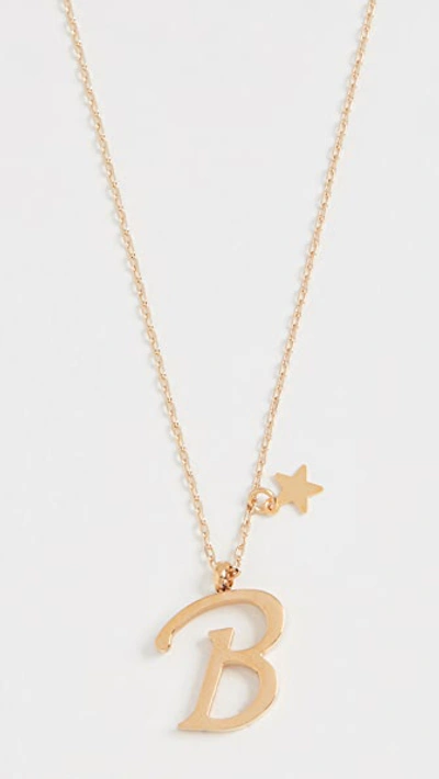 Shashi Letter Pendant With Star Charm In B