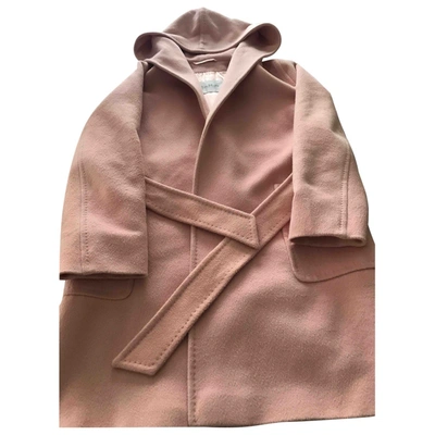 Pre-owned Max Mara Wool Coat In Pink