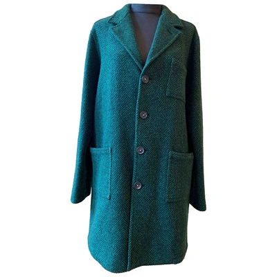 Pre-owned Massimo Alba Wool Coat In Green