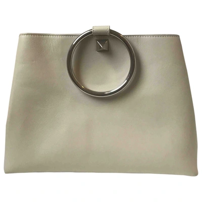 Pre-owned Salar Leather Handbag In White