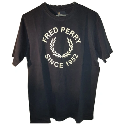 Pre-owned Fred Perry Navy Cotton T-shirt