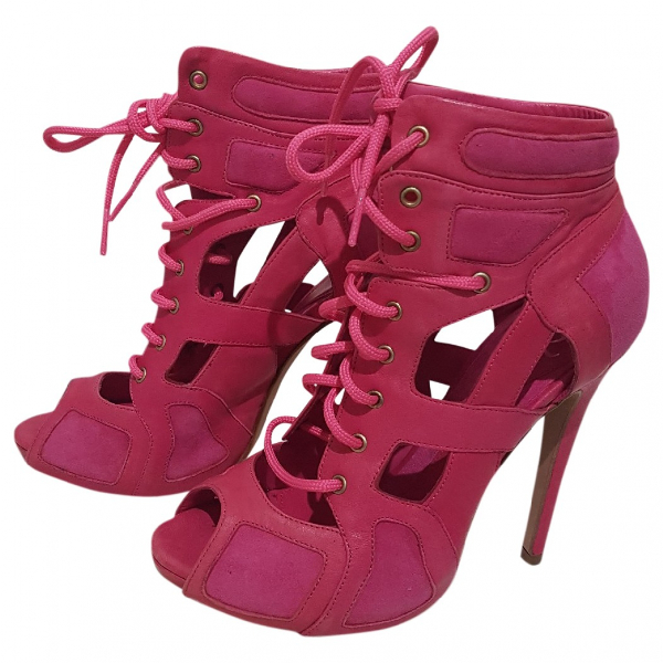 alexander mcqueen pink heels