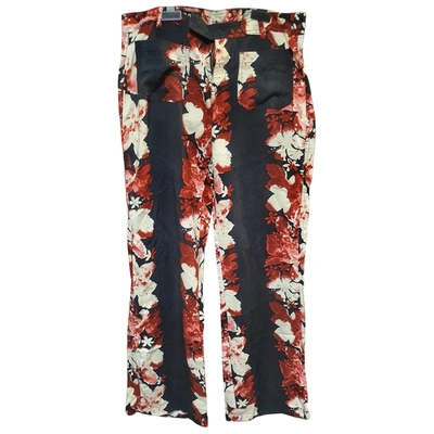 Pre-owned Jean Paul Gaultier Straight Pants In Multicolour