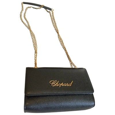 Pre-owned Chopard Leather Crossbody Bag In Black