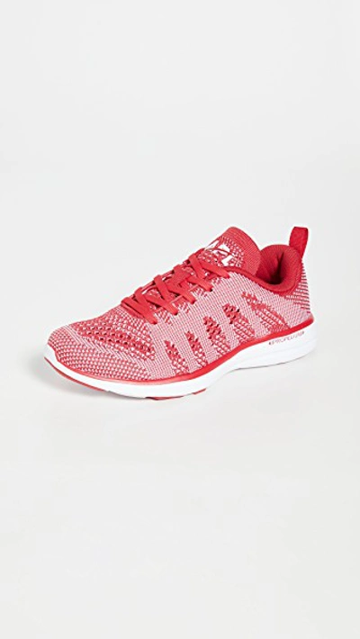 Apl Athletic Propulsion Labs Techloom Pro Sneakers In Red/white