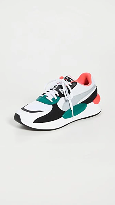 Puma Rs 9.8 Space Sneakers In White teal Green ModeSens