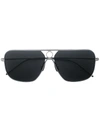 Thom Browne Tinted Aviator Sunglasses In Silver