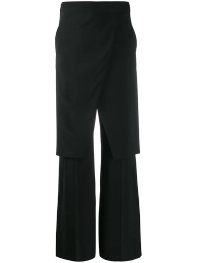 Mm6 Maison Margiela Straight-leg Tailored Trousers In Black