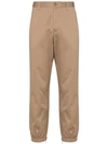 Gucci Web Stripe Tapered Trousers In 2821 Brown