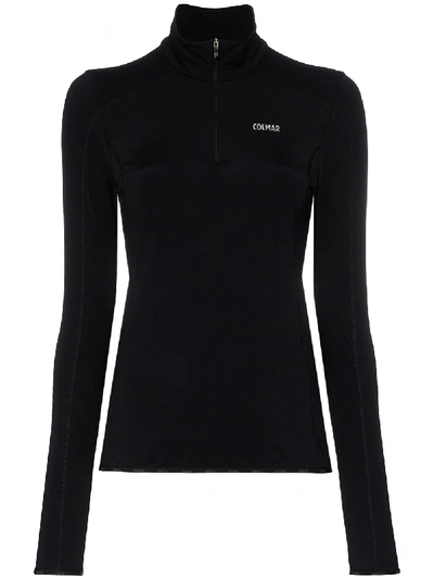 Colmar Half-zip Base Layer In Black