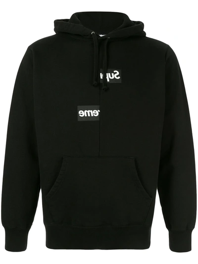 Supreme Relaxed Fit Hoodie In Black