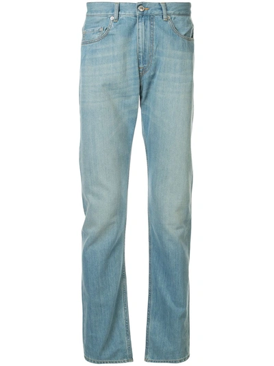 Cerruti 1881 Acid Wash Jeans In Blue