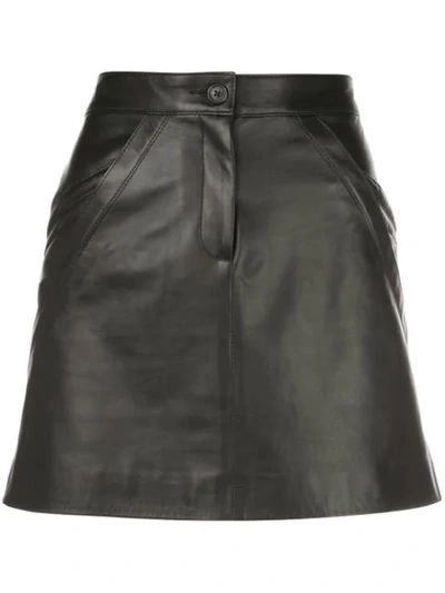 Nili Lotan Kade High-rise Mini Skirt In Black
