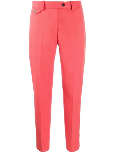 Calvin Klein .low Rise Suit Trousers In Orange