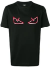 Fendi Monster Eye T-shirt In Black