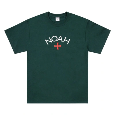 Pre-owned Noah  Core Logo Tee Dark Green