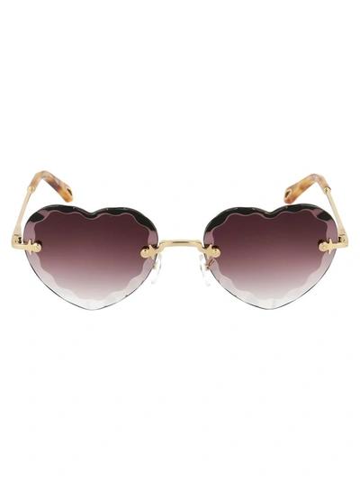 Chloé Women's Gold Metal Sunglasses