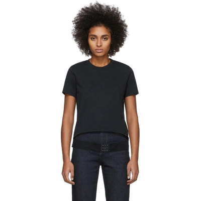 Helmut Lang Cutout Cotton-jersey T-shirt In Black