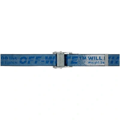 Off-white Blue Gradient Industrial Belt In 3100 Ltblue