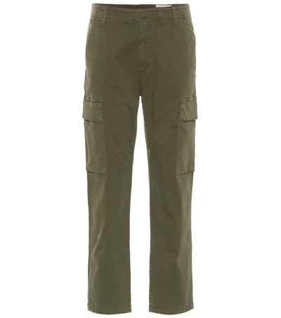 Citizens Of Humanity Gaia Stretch Twill Crop Cargo Pants In Green