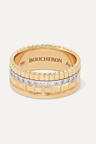 Boucheron Quatre Radiant Edition Small 18-karat Gold Diamond Ring