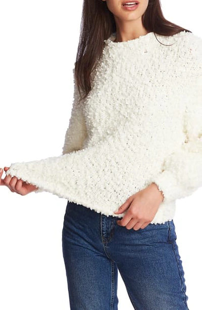 1.state Poodle Texture Pullover In Antique White