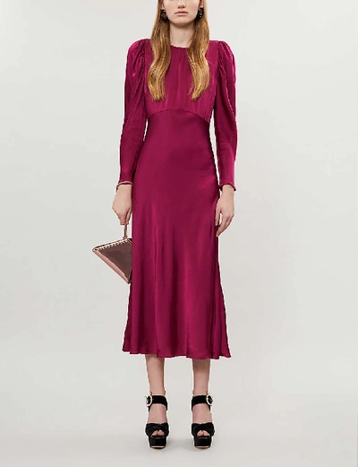 Ghost Rosaleen Crepe Dress In Pink | ModeSens