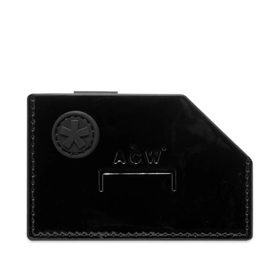 A-cold-wall* Die Cut Patent Card Holder In Black