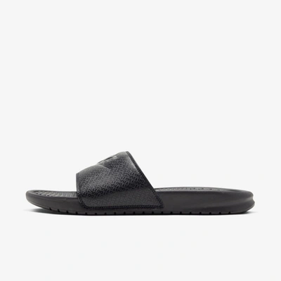 Nike Benassi Jdi Slides In Triple Black In Black/black/black