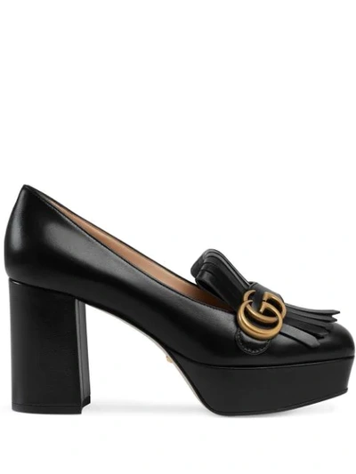 Gucci Decollete In Pelle Loafers In Black