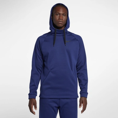 Nike Therma Men's Pullover Training Hoodie In Blue