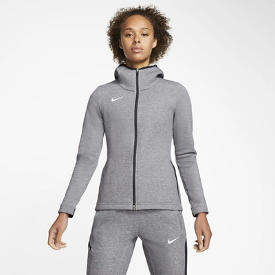 Nike Dri-fit Showtime Women's Full-zip Basketball Hoodie (stock) In Grey