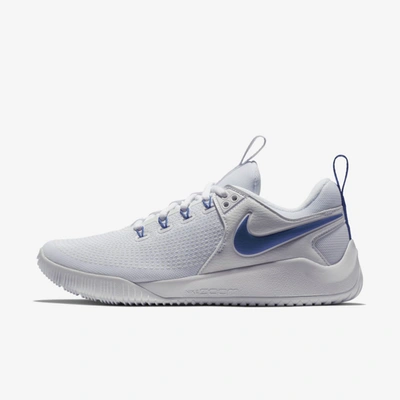 Nike Women's Zoom Hyperace 2 Volleyball Shoes In White,game Royal