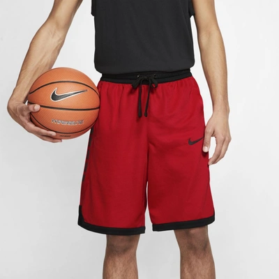 Nike Dri-fit Elite Men's Basketball Shorts In Red