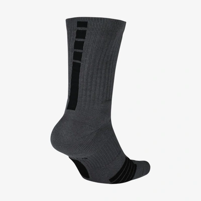 Nike Elite Crew Basketball Socks In Grey