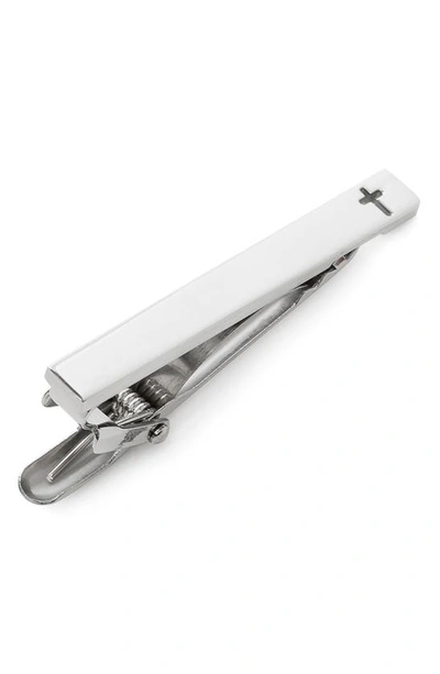 Cufflinks, Inc Cross Tie Clip In Silver