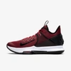 Nike Men's Lebron Witness Iv Basketball Sneakers From Finish Line In Black/white/gym Red