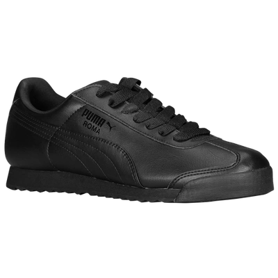 Puma Men's Roma Classic Casual Shoes In Black/black