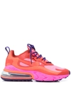 Nike Air Max 270 React Sneakers In Mystic Red Bright Crimson Pink Blast