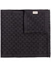 Gucci Gg Supreme Scarf In Black