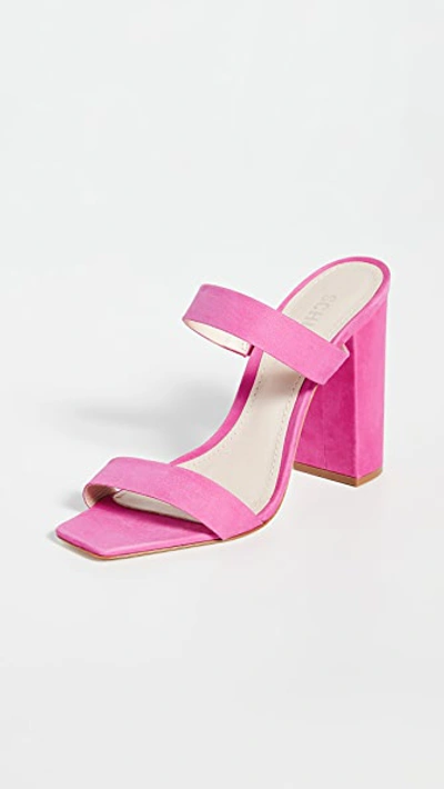 Schutz Maribel Slides In Vibrant Pink