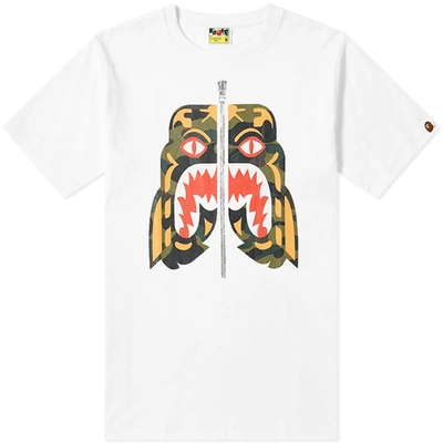 A Bathing Ape 1st Camo Tiger Tee In White