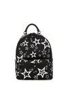 Dolce & Gabbana Mixed Star Print Nylon Vulcano Backpack In Black