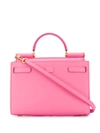 Dolce & Gabbana Small Calfskin Sicily 62 Bag In Pink