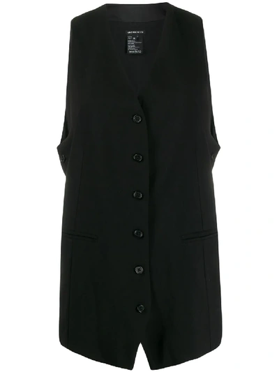 Ann Demeulemeester Button-up Waistcoat In Schwarz