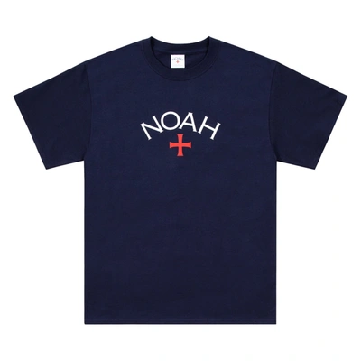 Pre-owned Noah  Core Logo Tee Deep Navy