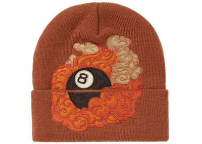 Pre-owned Supreme  Martin Wong 8-ball Beanie Brown