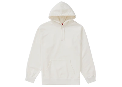 Pre-owned Supreme  Rhinestone Script Hooded Sweatshirt White